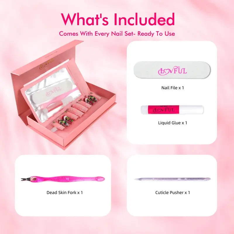 Girly Money Boss Babe Handmade Acrylic Press On Nails