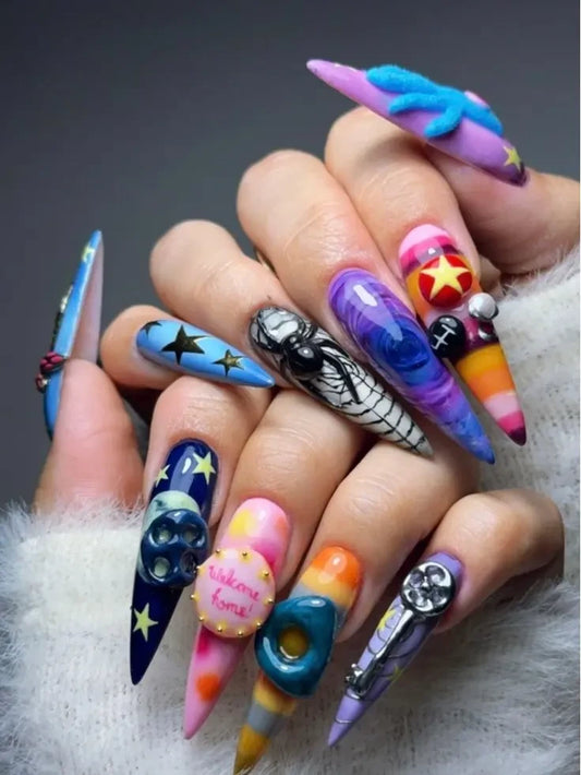 Coraline Movie (Style 4) Handmade Press On Nails