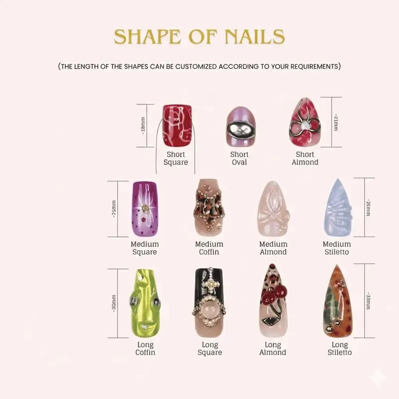 Shopkins Vegetables Handmade Press On Nails