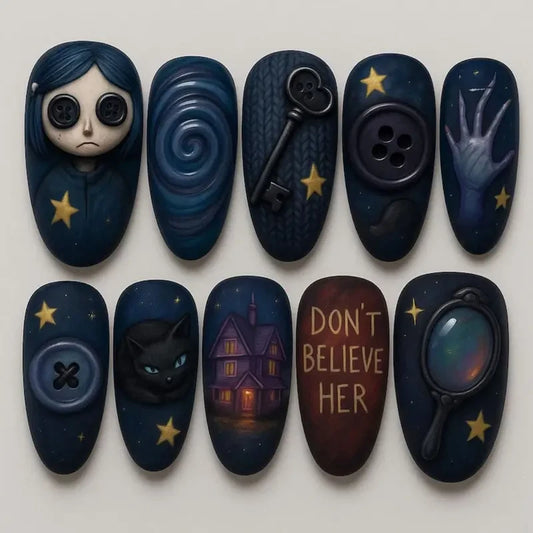 Coraline Movie (Style 9) Handmade Press On Nails