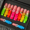 Colorful Gummy Bear Handmade Press On Nails