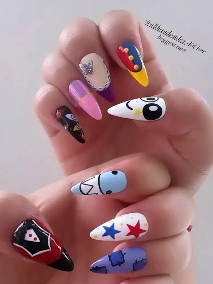 The Amazing Digital Circus TADC (Style 2) Handmade Press On Nails