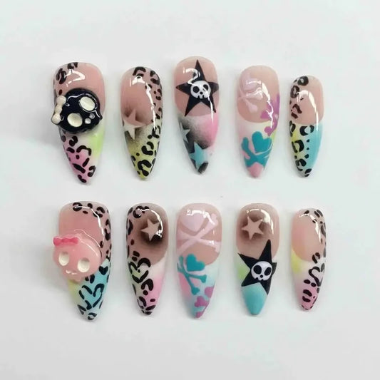 Y2K Harajuku Tokidoki Handmade Press On Nails