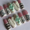 Y2K Angel Wings DC Shoes Alternative Handmade Press On Nails