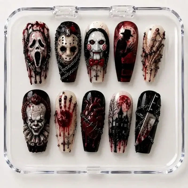 Horror Movie Icons Handmade Press On Nails