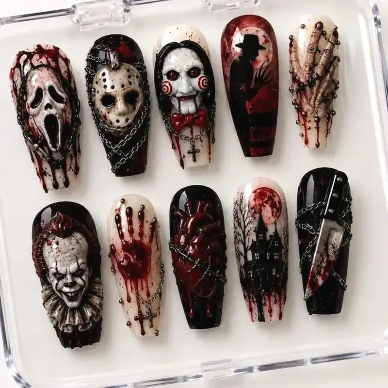 Horror Movie Icons Handmade Press On Nails