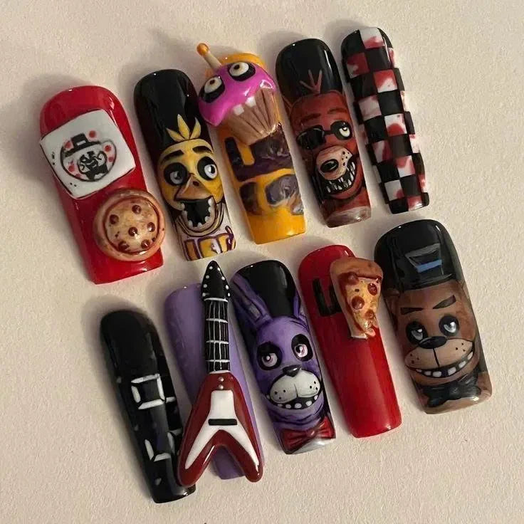 Five Nights at Freddy's FNAF (Style 2) Handmade Press On Nails