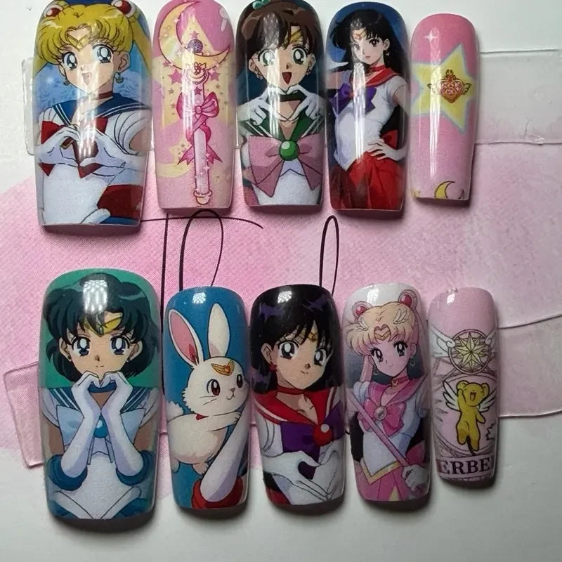 Sailor Moon Handmade Press On Nails