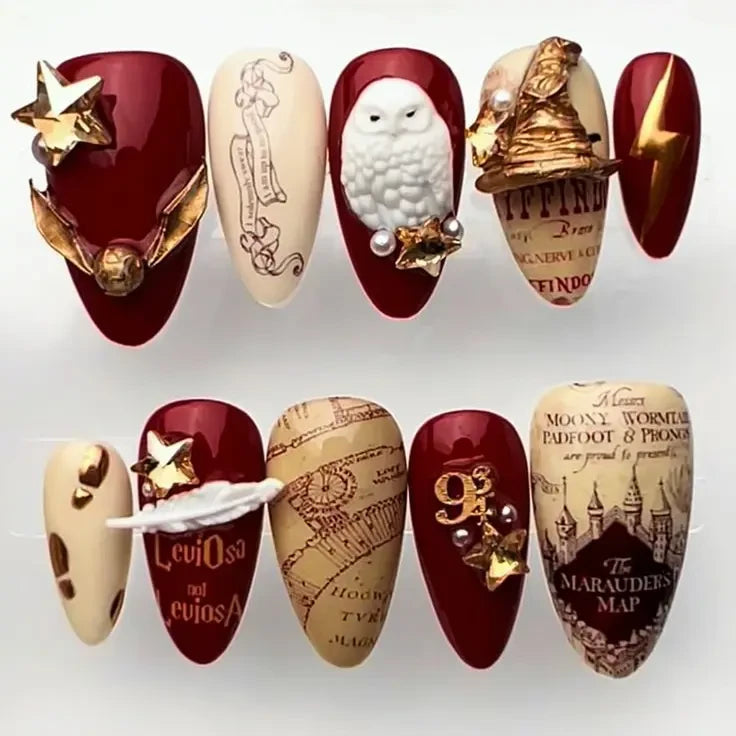 Harry Potter Handmade Press On Nails