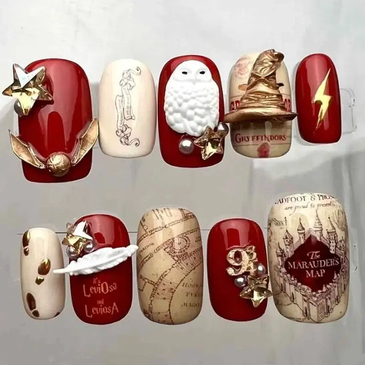 Harry Potter Handmade Press On Nails