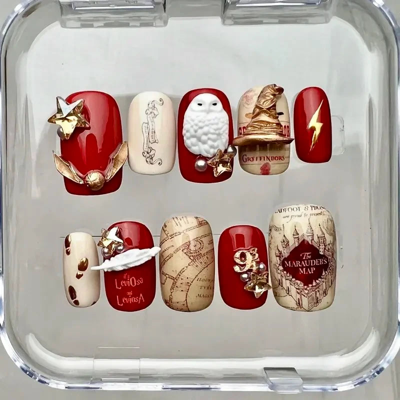 Harry Potter Handmade Press On Nails
