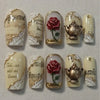 Beauty and the Beast Belle Disney Princess Handmade Press On Nails