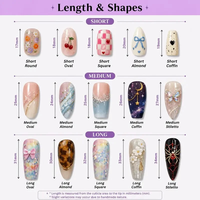 Disney Princesses Handmade Press On Nails