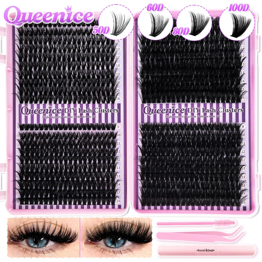 Lash Extension Kit 800 Pieces - 50D-100D, 30D-80D, 60D-150D