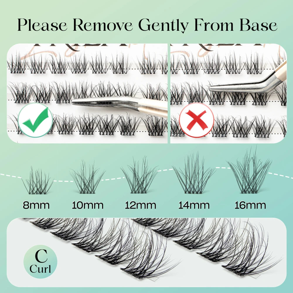 Individual Lash Clusters DIY Eyelash Extension
