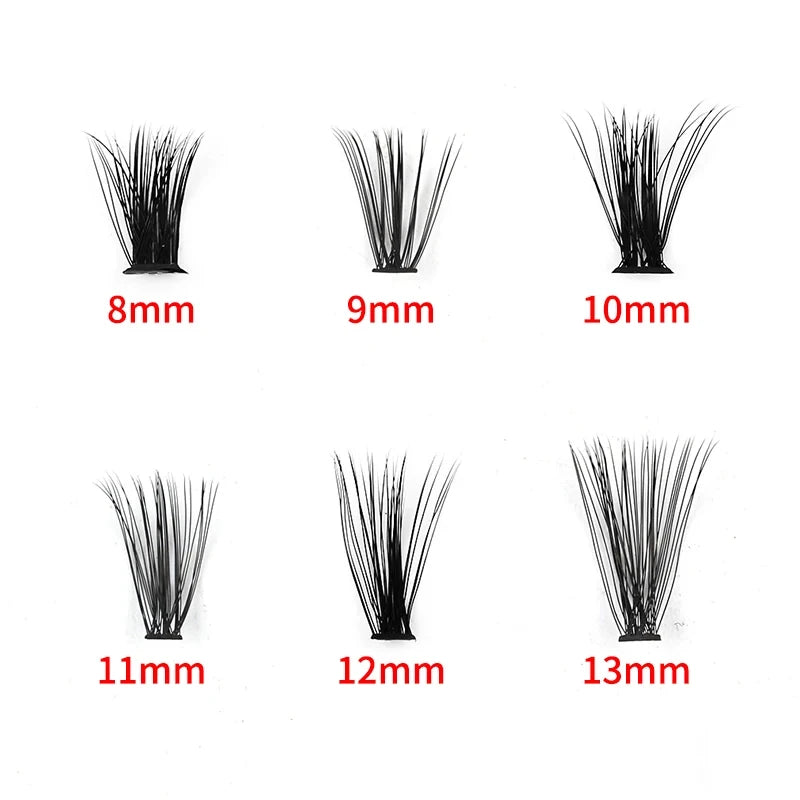 Individual Cluster Eyelashes 120 Pieces, 8mm-13mm