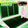 600 Piece Eyelash Clusters Kit - 60D-150D, 10-18mm Length