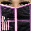 600 Piece Eyelash Clusters Kit - 60D-150D, 10-18mm Length