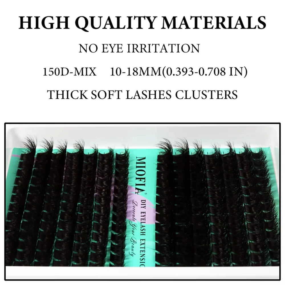Thick Faux Mink Eyelash Clusters - 50D-150D