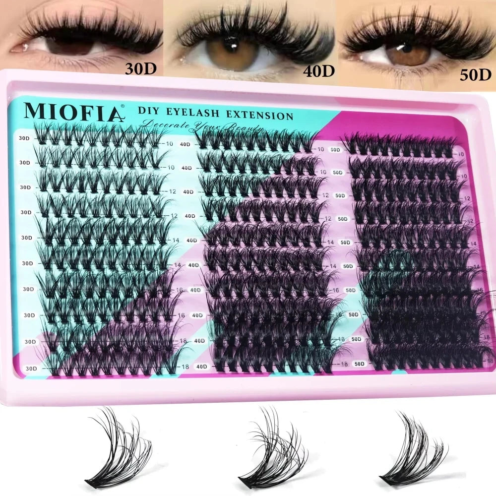 Thick Faux Mink Eyelash Clusters - 50D-150D