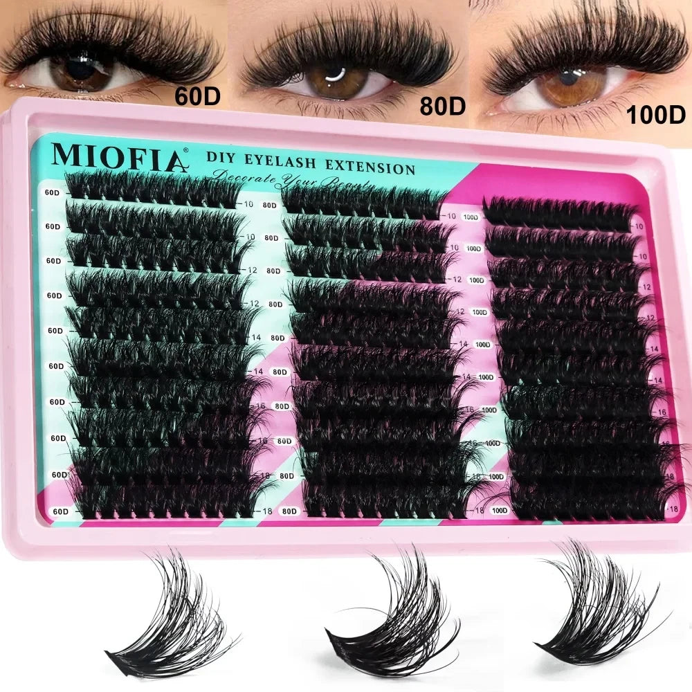 Thick Faux Mink Eyelash Clusters - 50D-150D