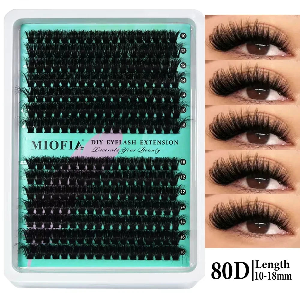 Thick Faux Mink Eyelash Clusters - 50D-150D