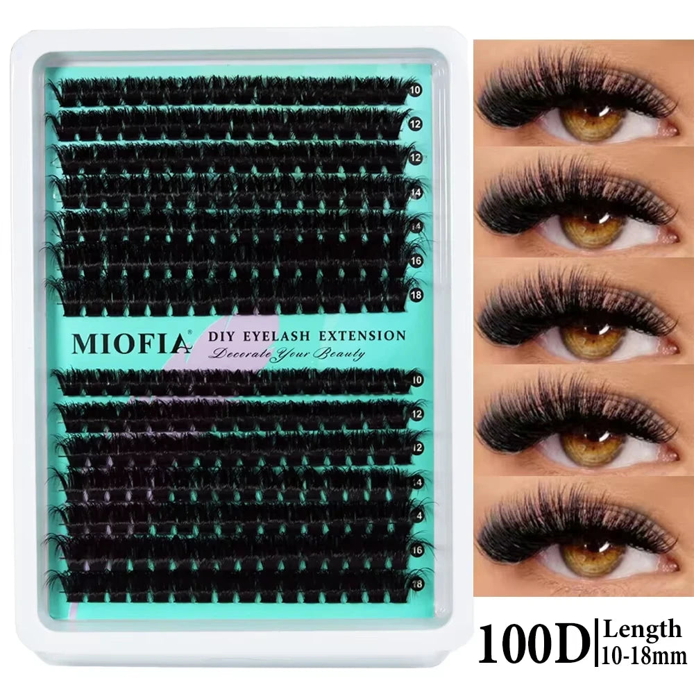 Thick Faux Mink Eyelash Clusters - 50D-150D
