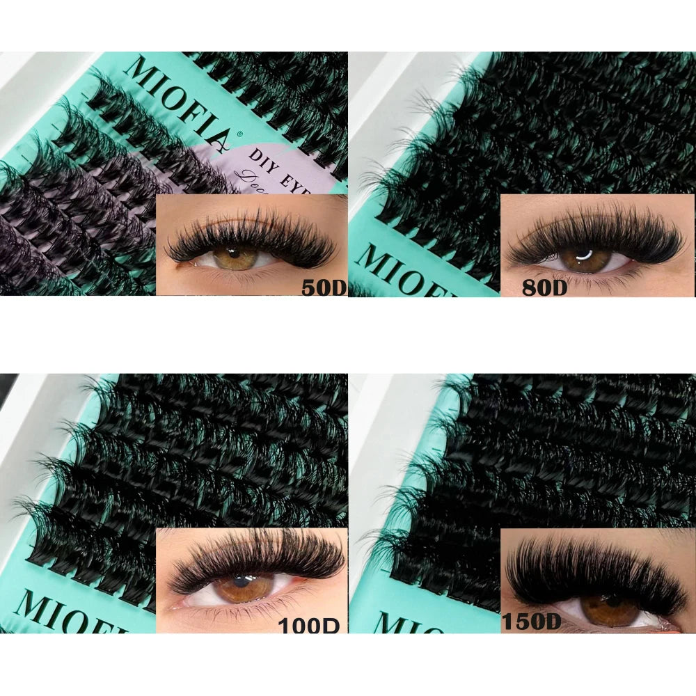 Thick Faux Mink Eyelash Clusters - 50D-150D