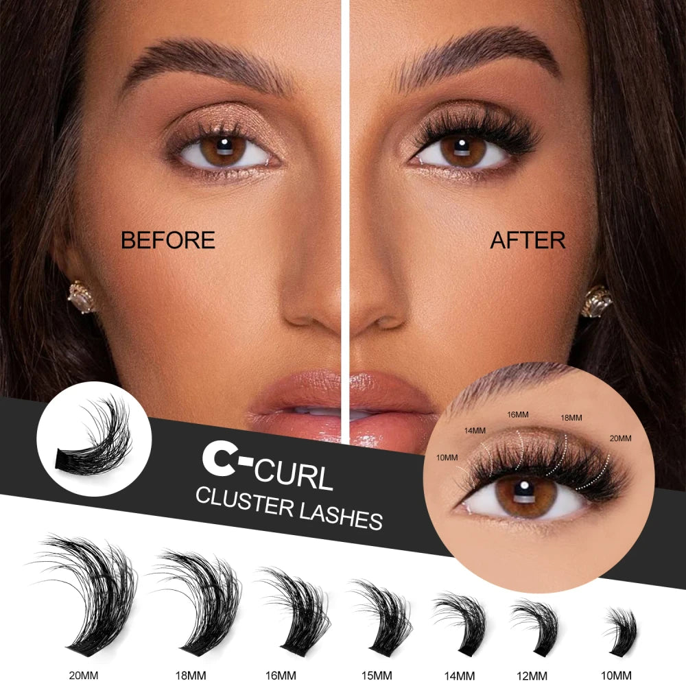 Mix Styles Individual Lash Clusters