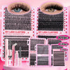 800/640/200 Piece Fluffy Eyelash Cluster Book