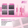 800/640/200 Piece Fluffy Eyelash Cluster Book