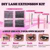 800/640/200 Piece Fluffy Eyelash Cluster Book