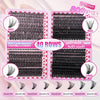 800/640/200 Piece Fluffy Eyelash Cluster Book