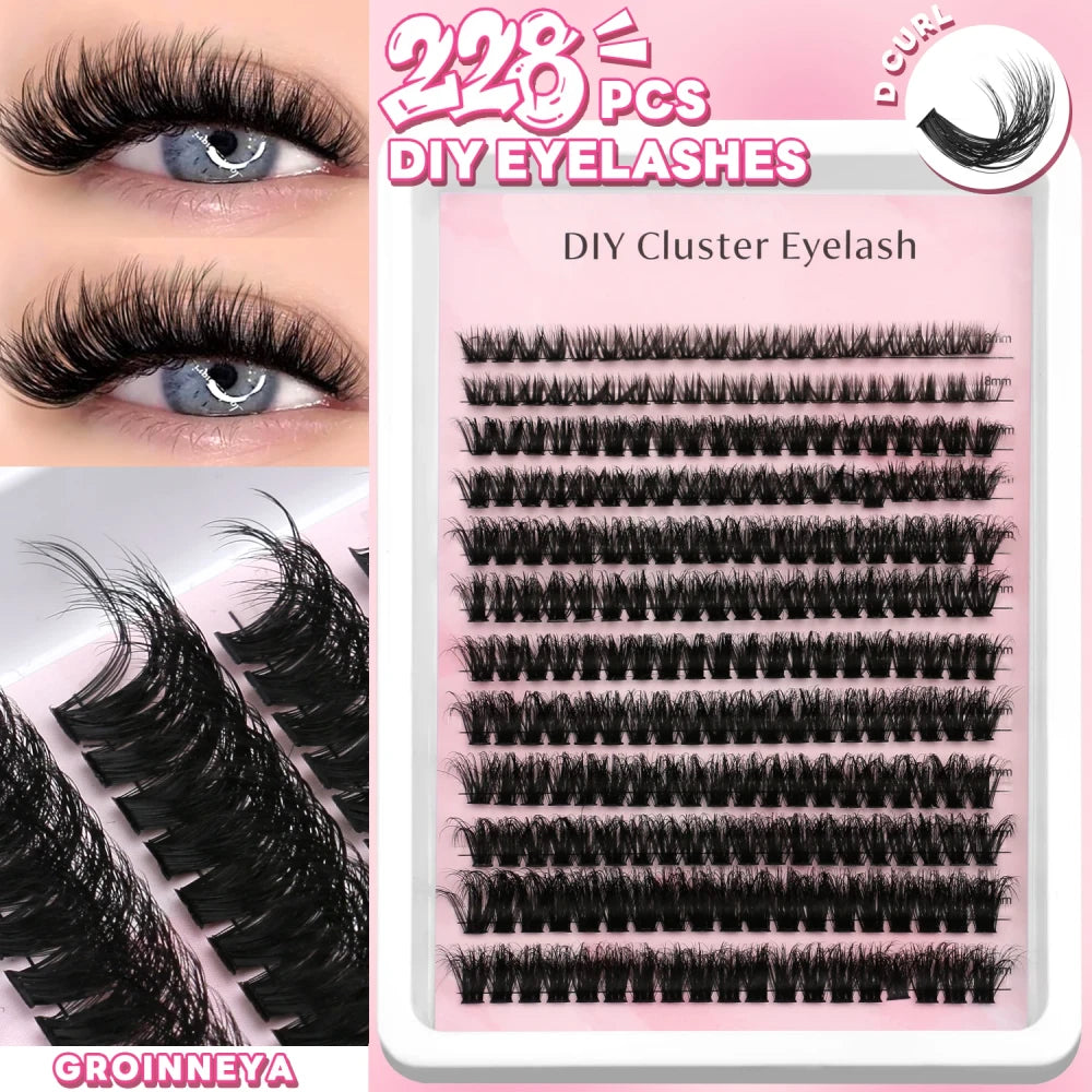 Fluffy, Wispy, Faux Mink Lash Clusters