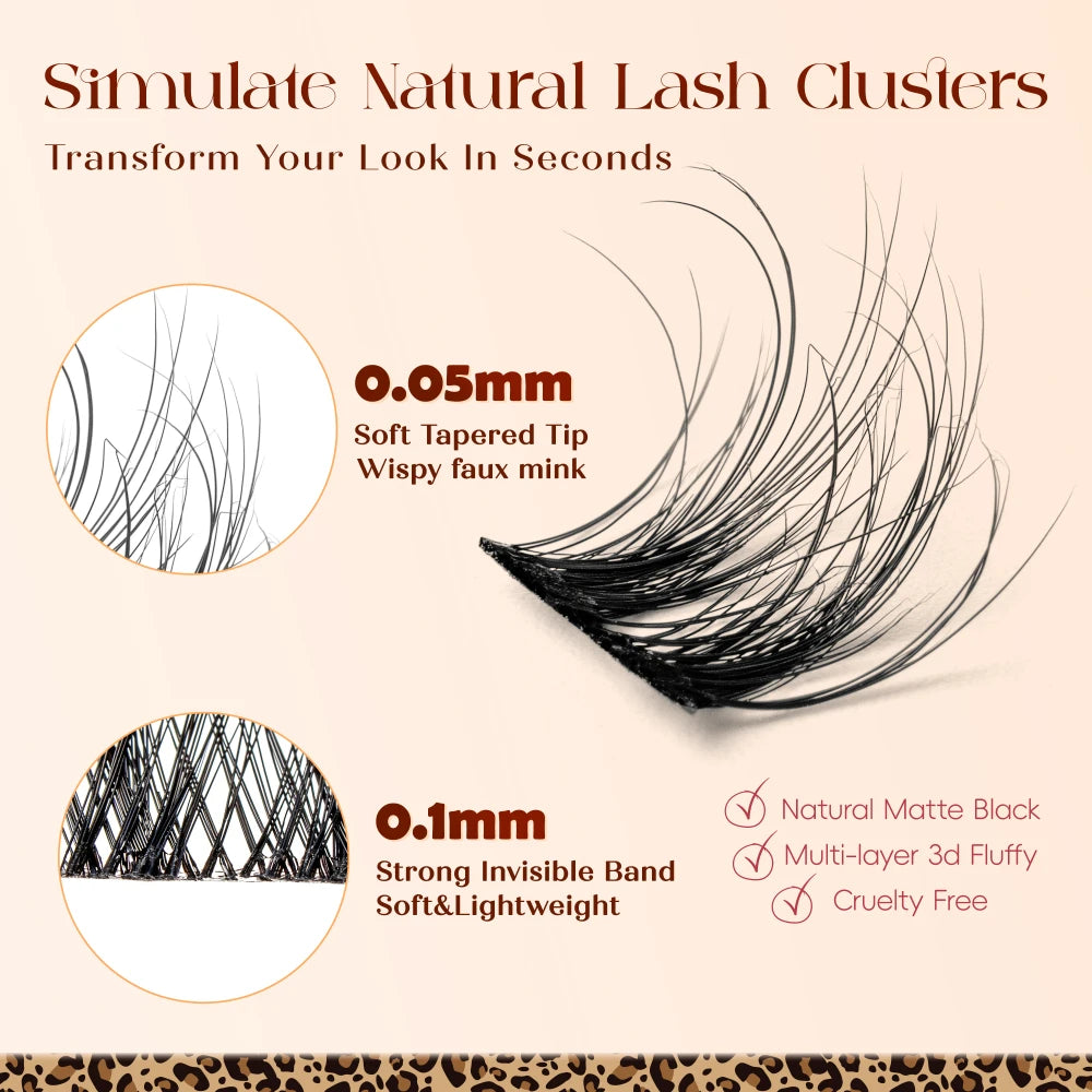 DIY Lash Cluster Extension Kit - D Curl, 8-16mm