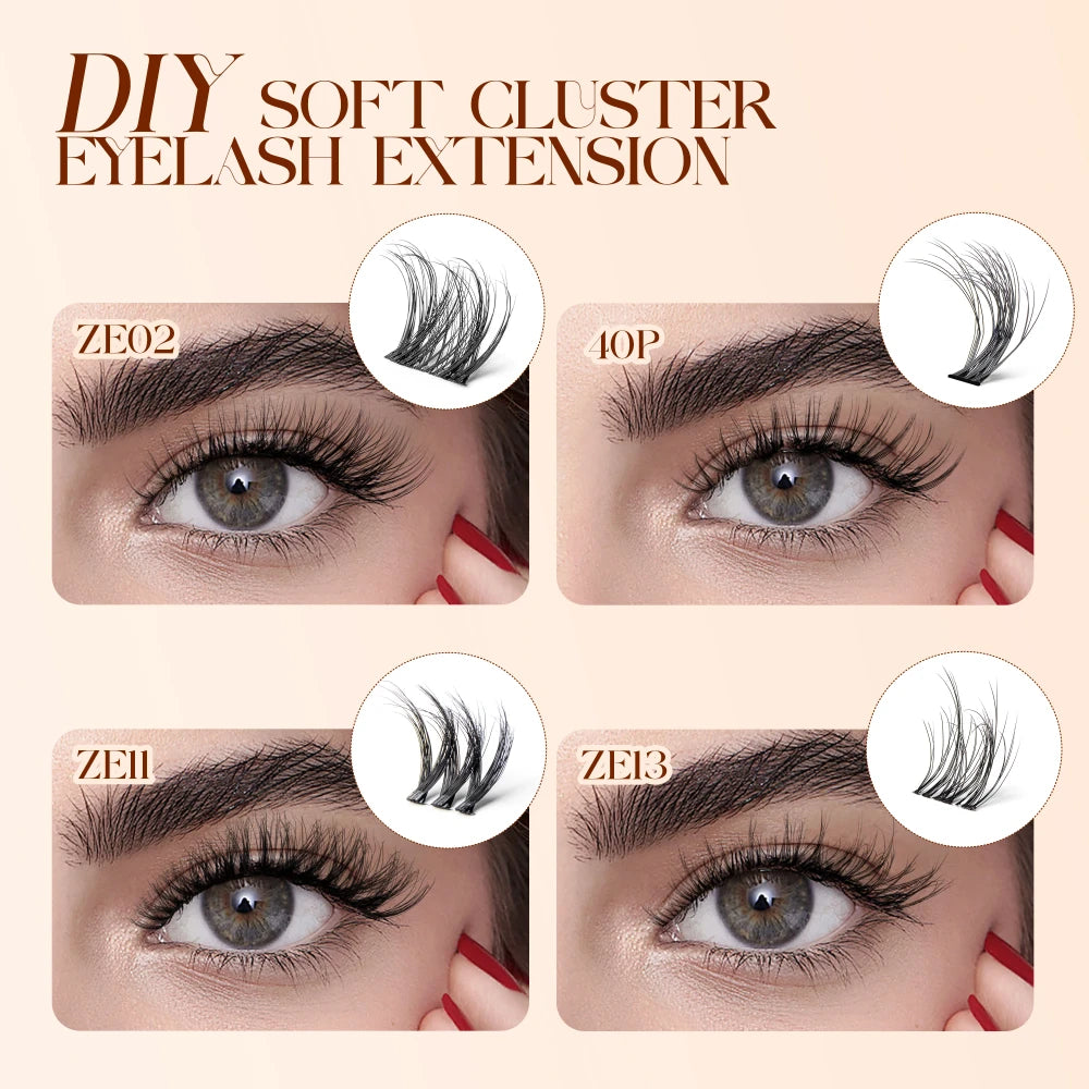 DIY Lash Cluster Extension Kit - D Curl, 8-16mm