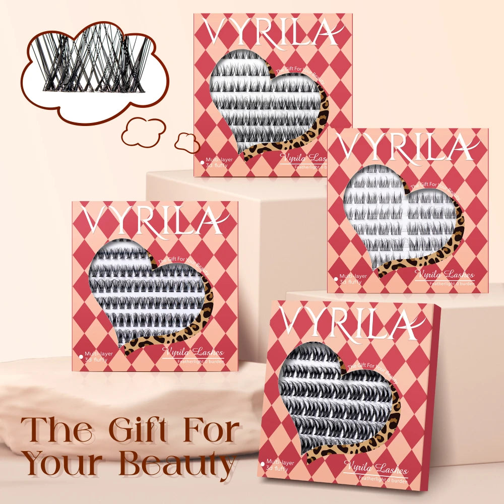 DIY Lash Cluster Extension Kit - D Curl, 8-16mm