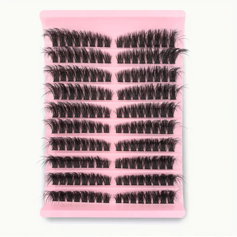 Natural Fluffy Eyelash Cluster Kit - 10-18mm