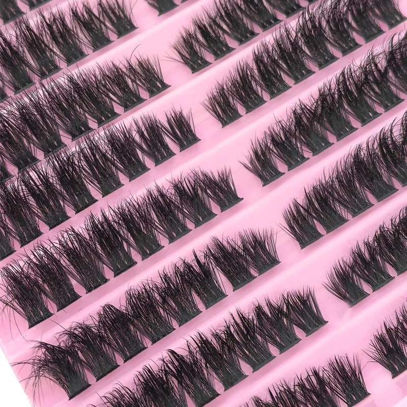 Natural Fluffy Eyelash Cluster Kit - 10-18mm