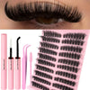 Natural Fluffy Eyelash Cluster Kit - 10-18mm