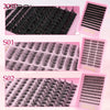 Natural D Curl Lash Extension Clusters