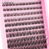 Natural D Curl Lash Extension Clusters