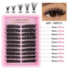 Natural D Curl Lash Extension Clusters