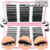 Natural Wispy Cluster Lashes