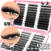 Natural Wispy Cluster Lashes