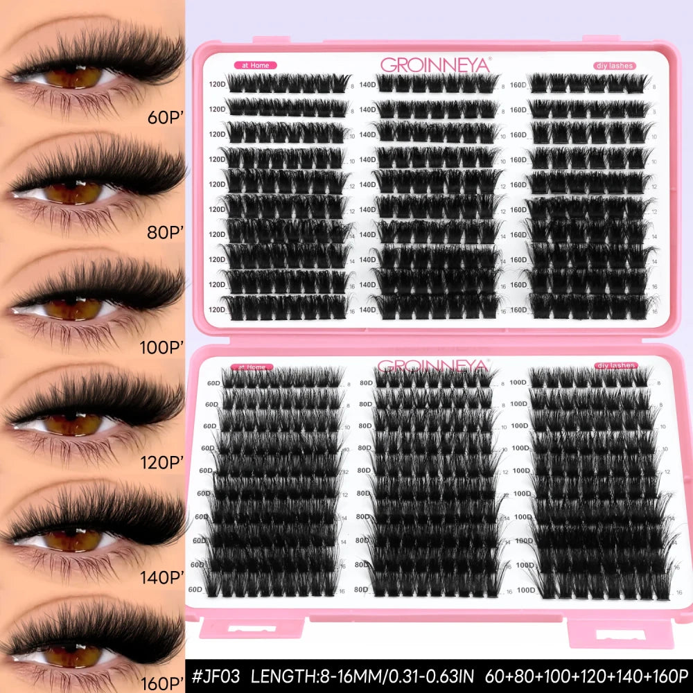 Natural Wispy Cluster Lashes