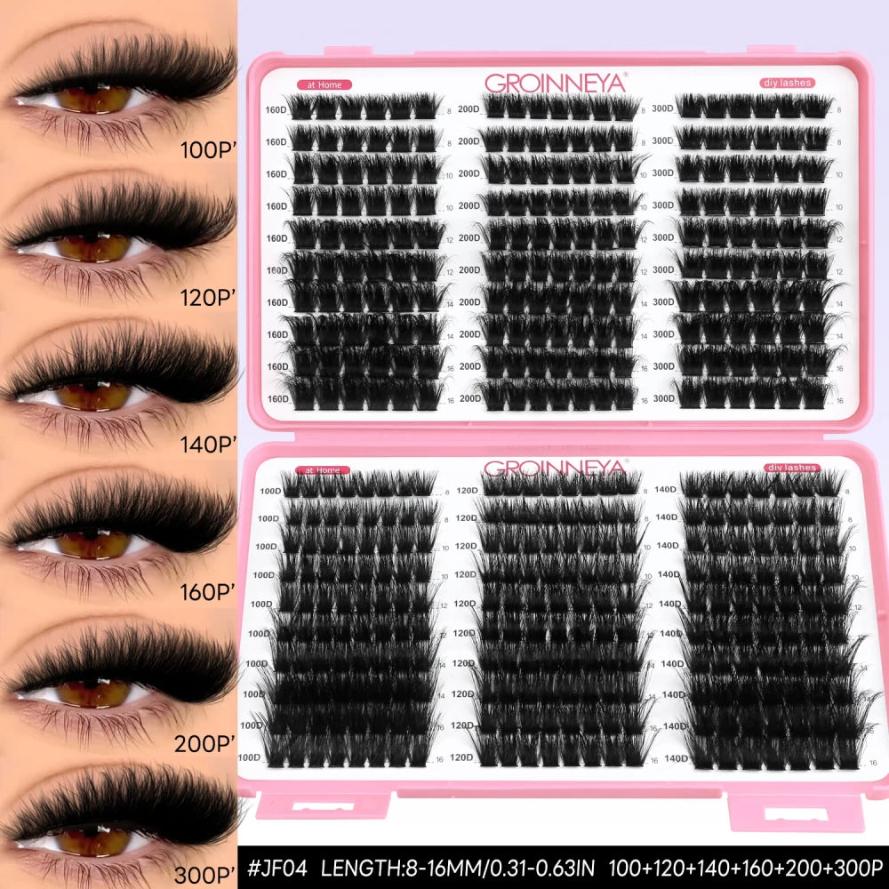 Natural Wispy Cluster Lashes