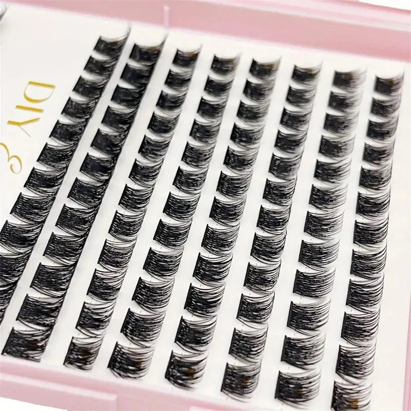 1 Box Individual Lash Extension Clusters, D Curl
