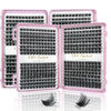 1 Box Individual Lash Extension Clusters, D Curl