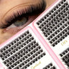 1 Box Individual Lash Extension Clusters, D Curl